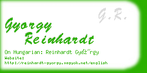 gyorgy reinhardt business card